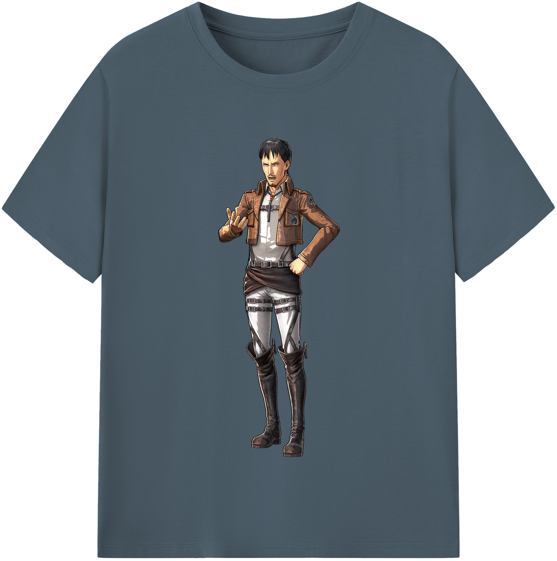 （画像用） 進撃の巨人 Attack on Titan 綿100％半袖Tシャツ（フロントプリント）